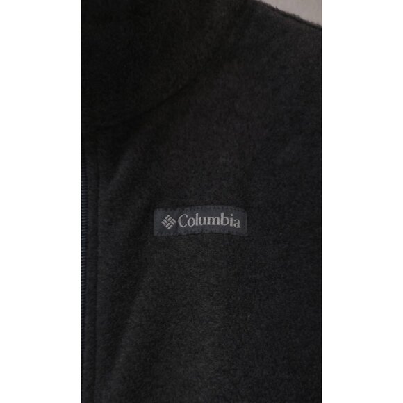 Columbia Mens Large Dark Gray Full Zip Fleece Sleeveless Outdoor Hiking Vest - Picture 4 of 10